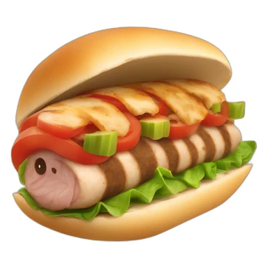 durum kebab de cerdo sticker