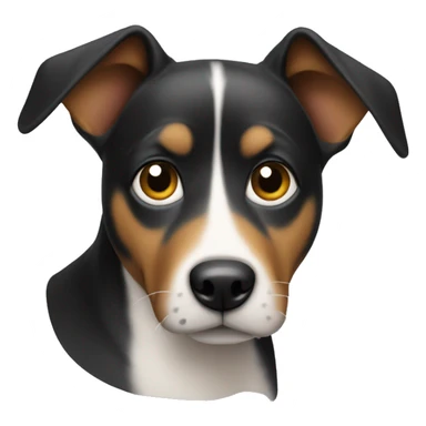 dog gazing into the camera sticker