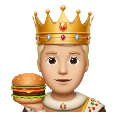 Burger King Crown guy meme sticker