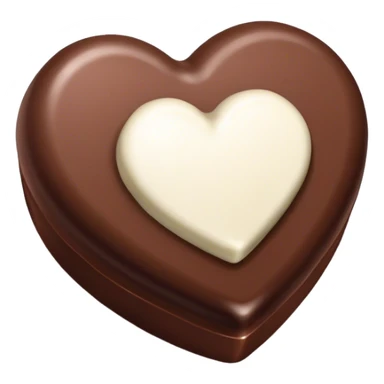 one heart shaped chocolate truffle sticker