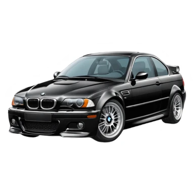 Bmw e46 black sticker