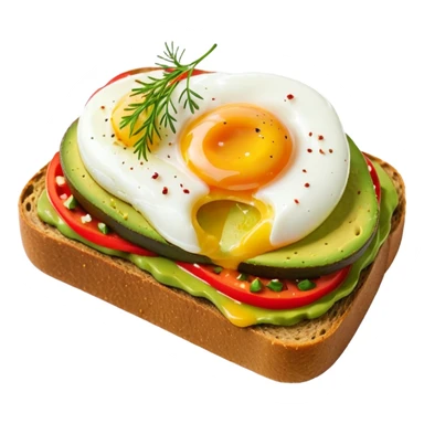beautiful avocado toast awesome meal sticker