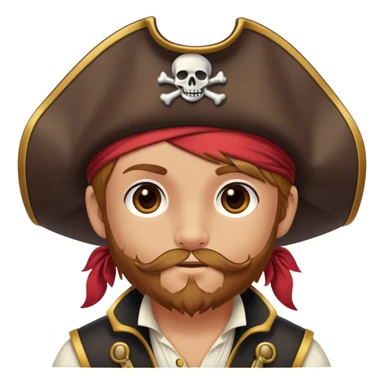 A cute pirate first mate schmitty sticker