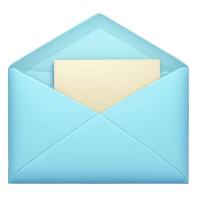 pastel blue envelope sticker