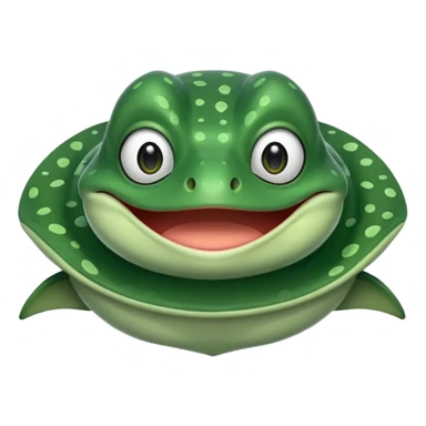 pepe the frog but as a stingray sticker