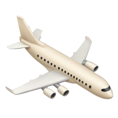beige airplane sticker