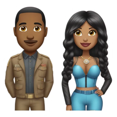 Goerge washington and nikki minaj sticker