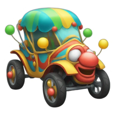 Clown buggy sticker