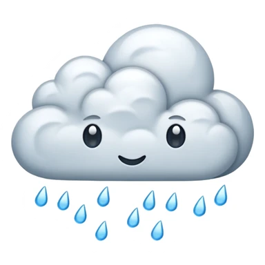 rainy clouds sticker