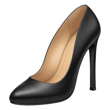 Black office pumps sticker