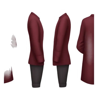 Wine red clothes  sticker
