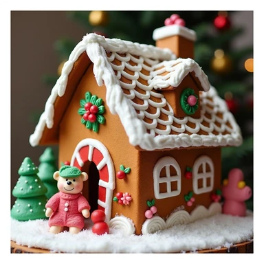 gingerbread house sticker