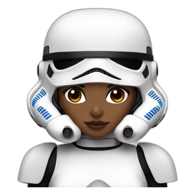 storm trooper girl sticker