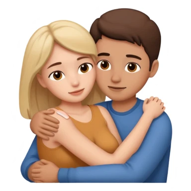 Naked man and woman laying together sticker