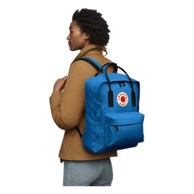 fjallraven kanken blue bag sticker