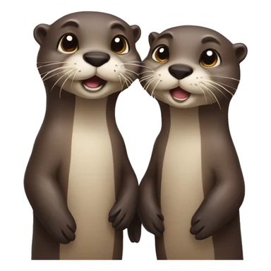 couple of otter sticker