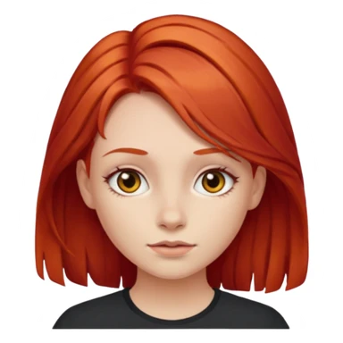 Girl with red haire sticker