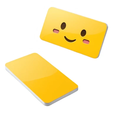 yellow business card sticker