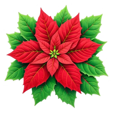 poinsettia sticker