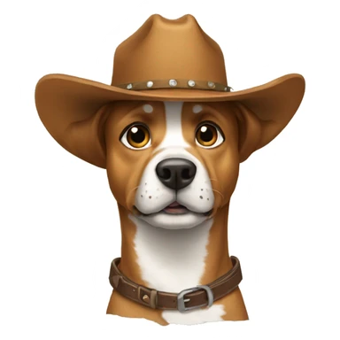 Dog dog dog dog cowboy sticker