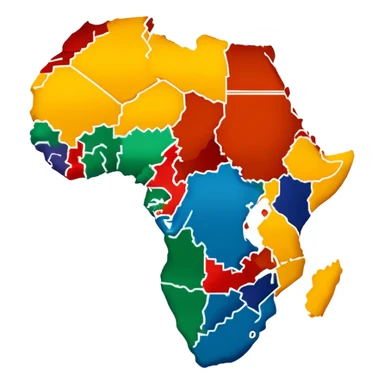 Africa mapa sticker