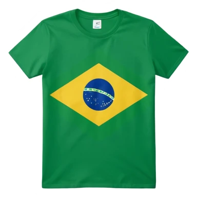 polera brasil verde bandera "BRASIL" sticker