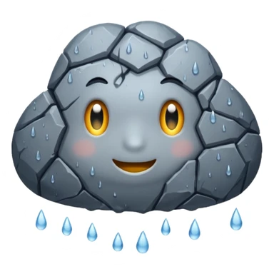 67 rain rock sticker