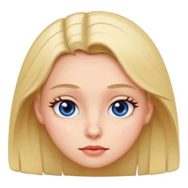 Girl rolling eyes  sticker