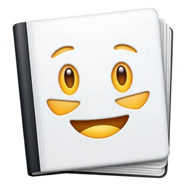emoji of open magazines with nothing inside sticker