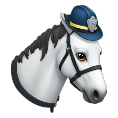 Caballo policía  sticker