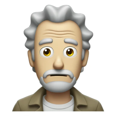 rick from rick and morty sticker