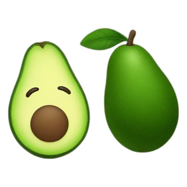 cute avocado sticker