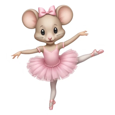 a ballet dancer mouse sticker