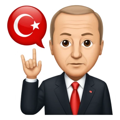 recep tayip erdoğan detaylı yüz hatları belirgin ve birazda bulanık sticker