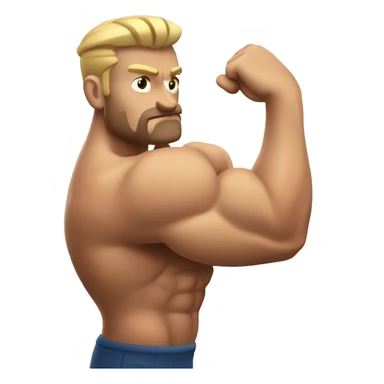 Arne Slot flexing bicep sticker