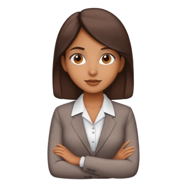 beautiful brown girl in office clothes sticker