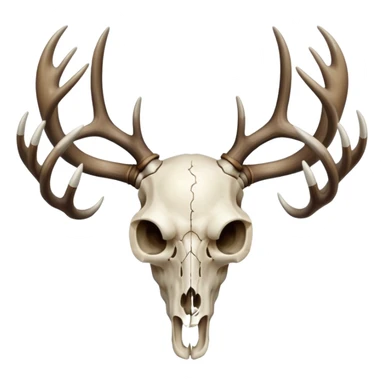 Deer skull sticker
