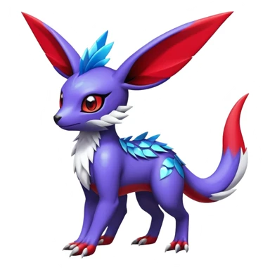  Cute Shiny Exotic Colorful Guilmon-Latias-Koraidon-Umbreon-Fakémon-hybrid-creature (full body)  sticker