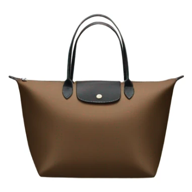 longchamp tote bag brown and black  sticker