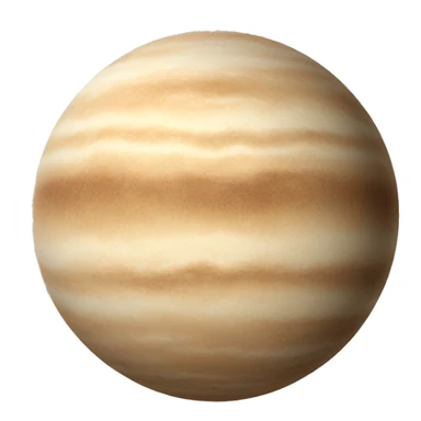 beige planet sticker