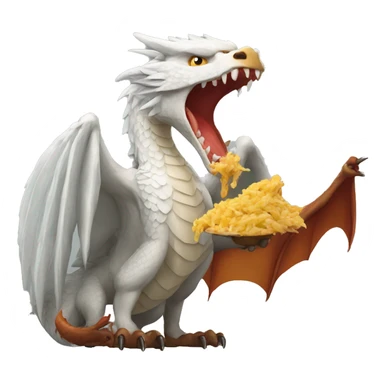 dragon eating an eagle sticker