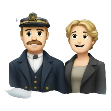 titanic in snow globe sticker