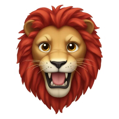 Red lion sticker