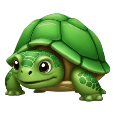 Tortue sur une personne sticker