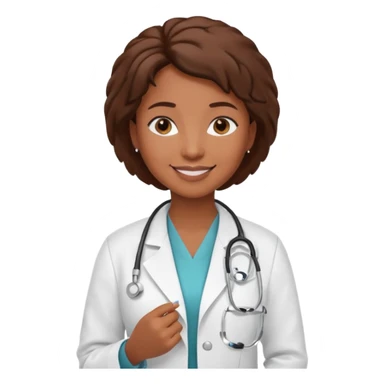 black woman doctor sticker