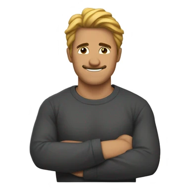 Corona puesta en un hombre  sticker