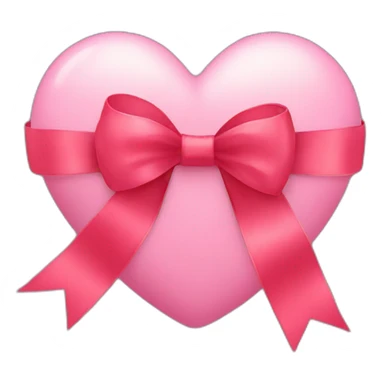 heart with ribbon bow sticker