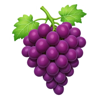 knitted fruit grape   sticker