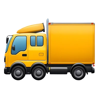 full yellow logistic truck sticker