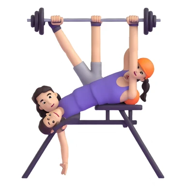 person doing a workout sticker